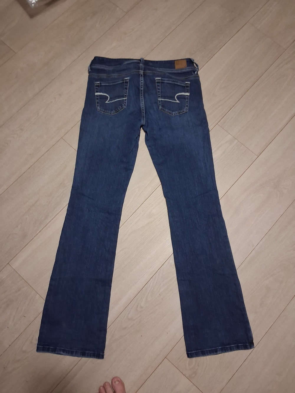 American Eagle Outfitters Indigo Flared Wide-Leg Jeans